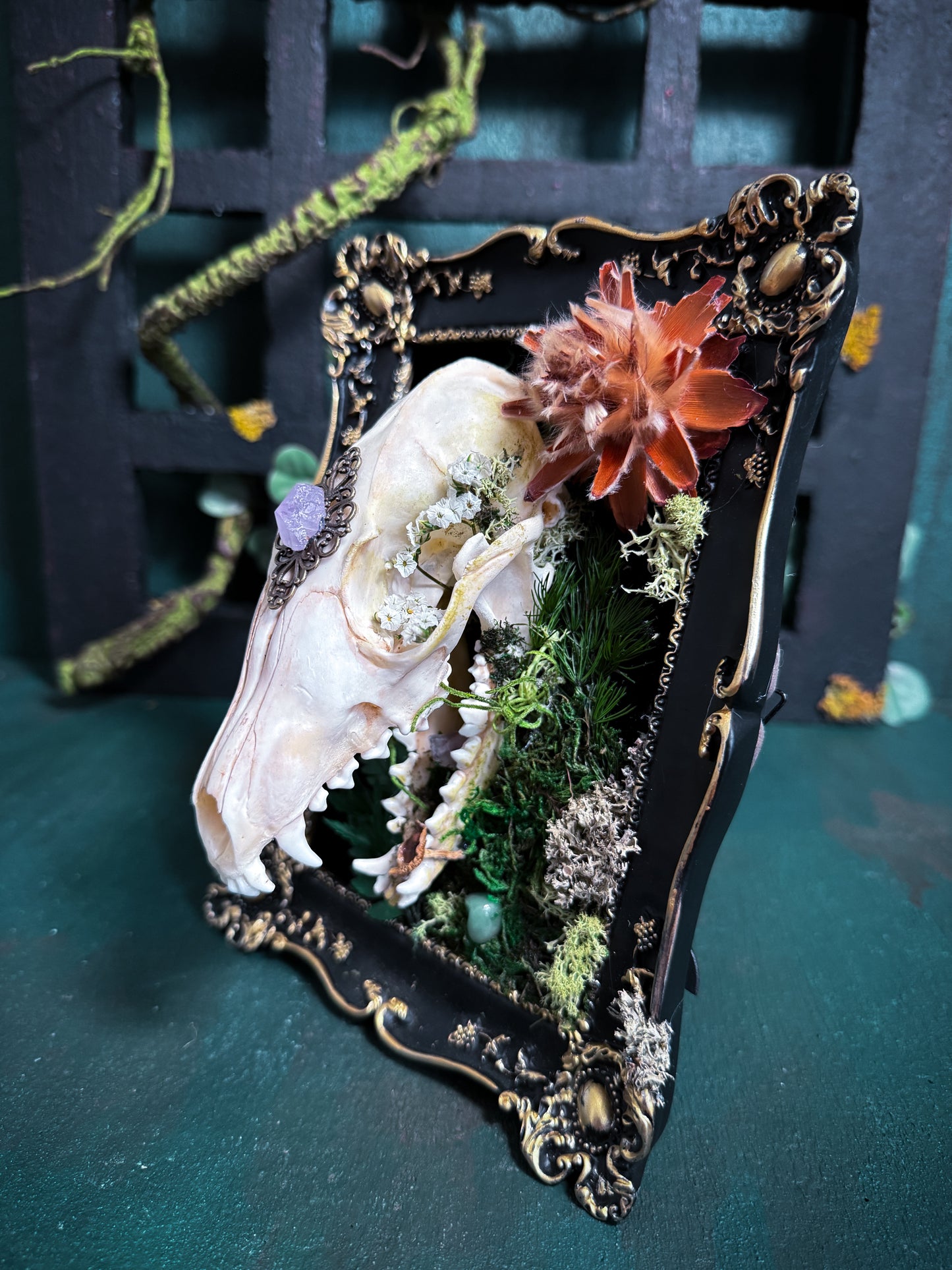 Overgrown Fox Skull - FairyGarden