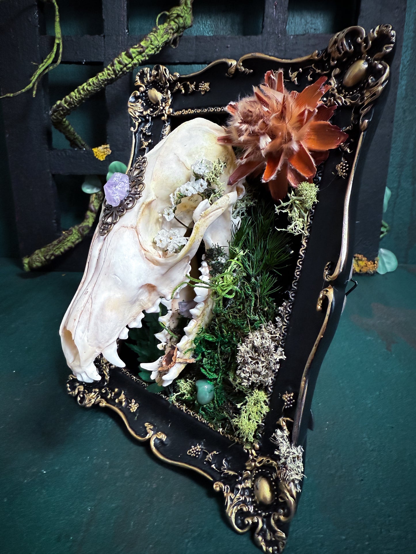 Overgrown Fox Skull - FairyGarden