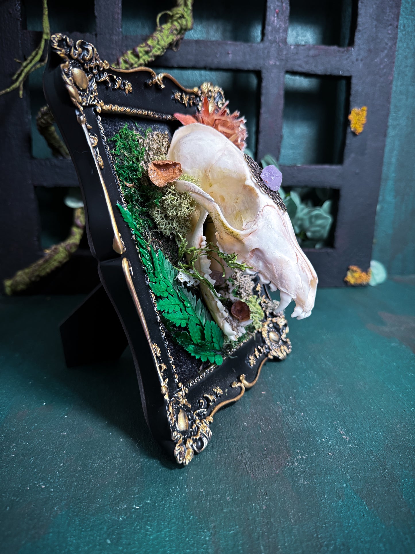 Overgrown Fox Skull - FairyGarden
