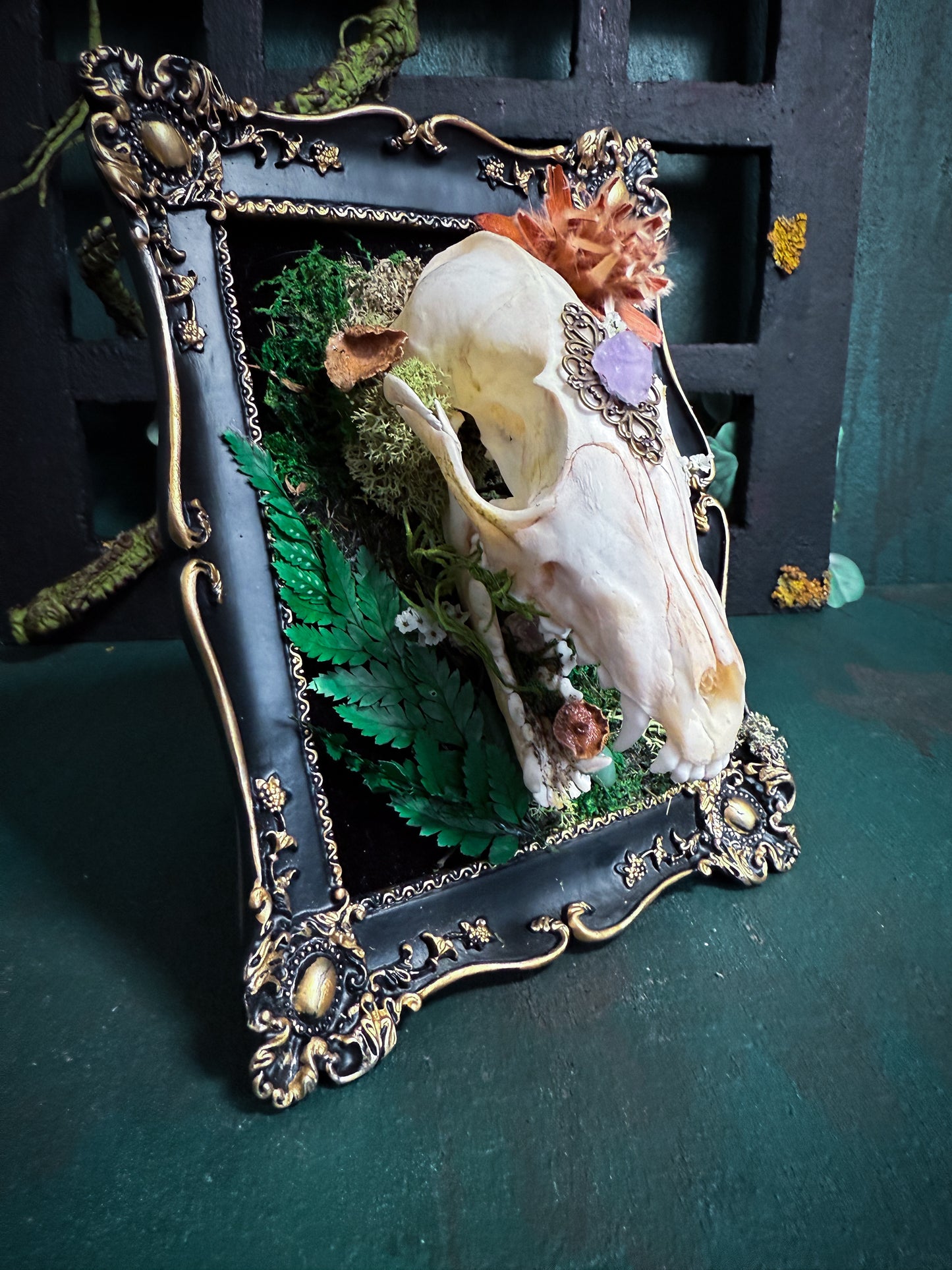 Overgrown Fox Skull - FairyGarden