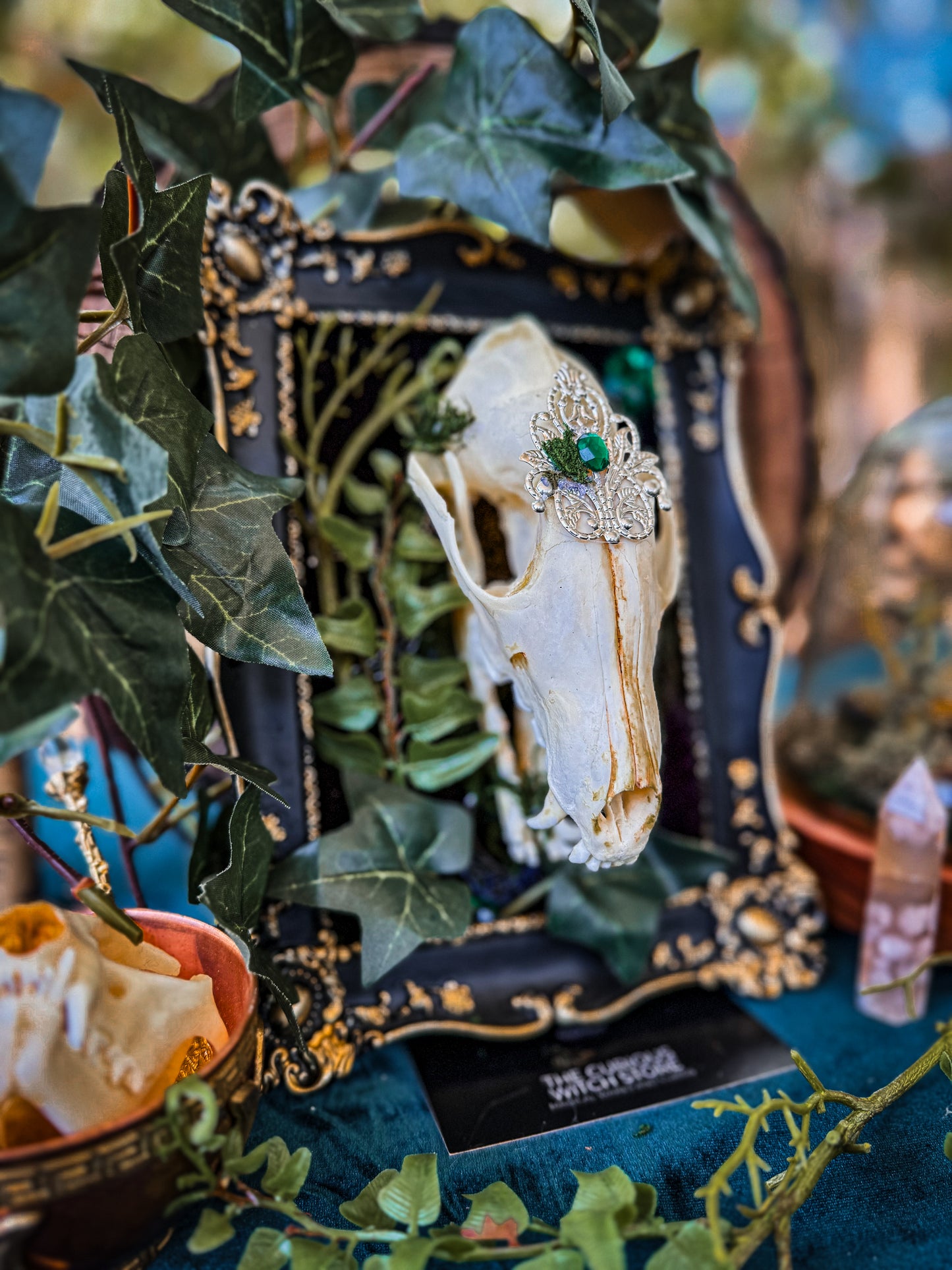 Overgrown Fox Skull - Ivy - The Curious Witch Store