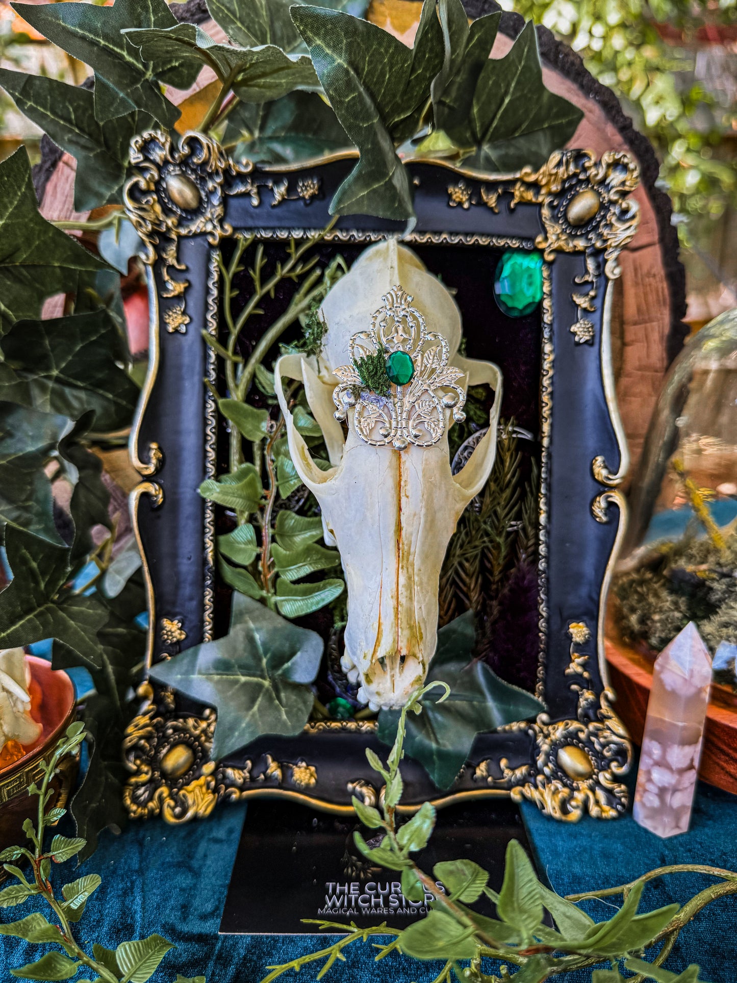 Overgrown Fox Skull - Ivy - The Curious Witch Store