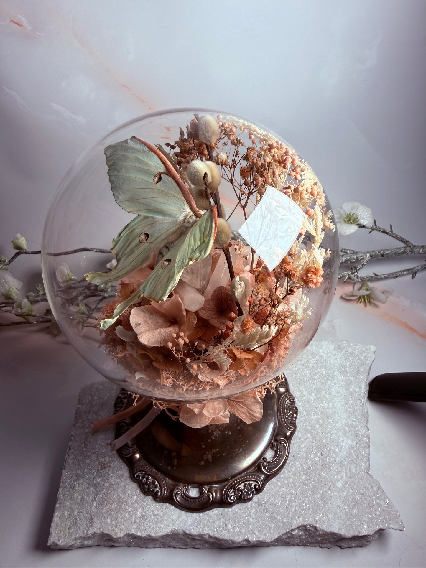 Actius Luna Antique Candleholder dome