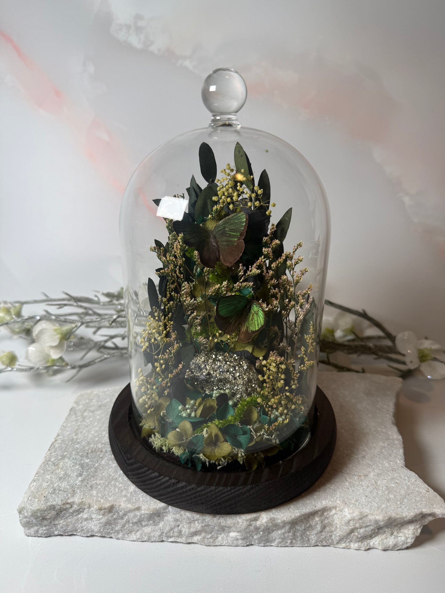 Arhopala sp. x Pyrite Cloche dome