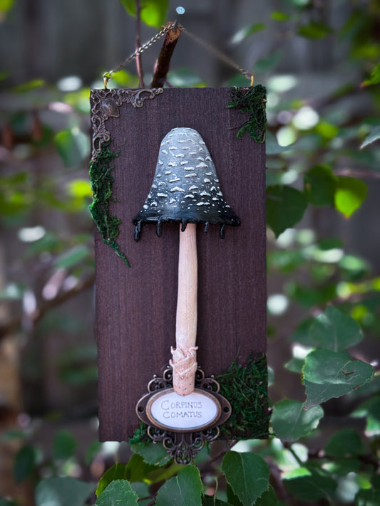 Corpus Cormatus - Handsculpted Mushroom Wall Plaque