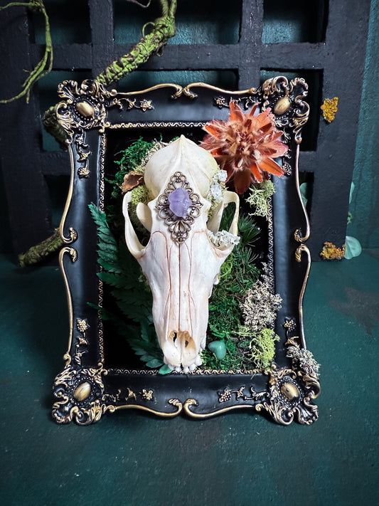 Overgrown Fox Skull - FairyGarden