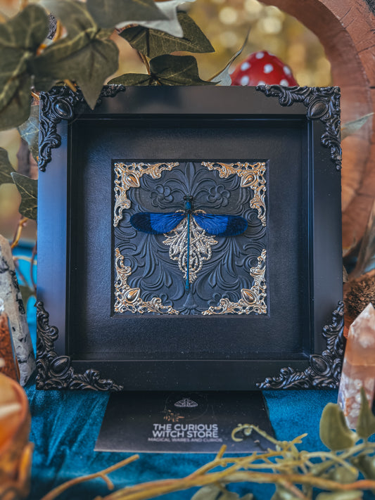 Blue Steam Glory Damselfly Silver - The Curious Witch Store