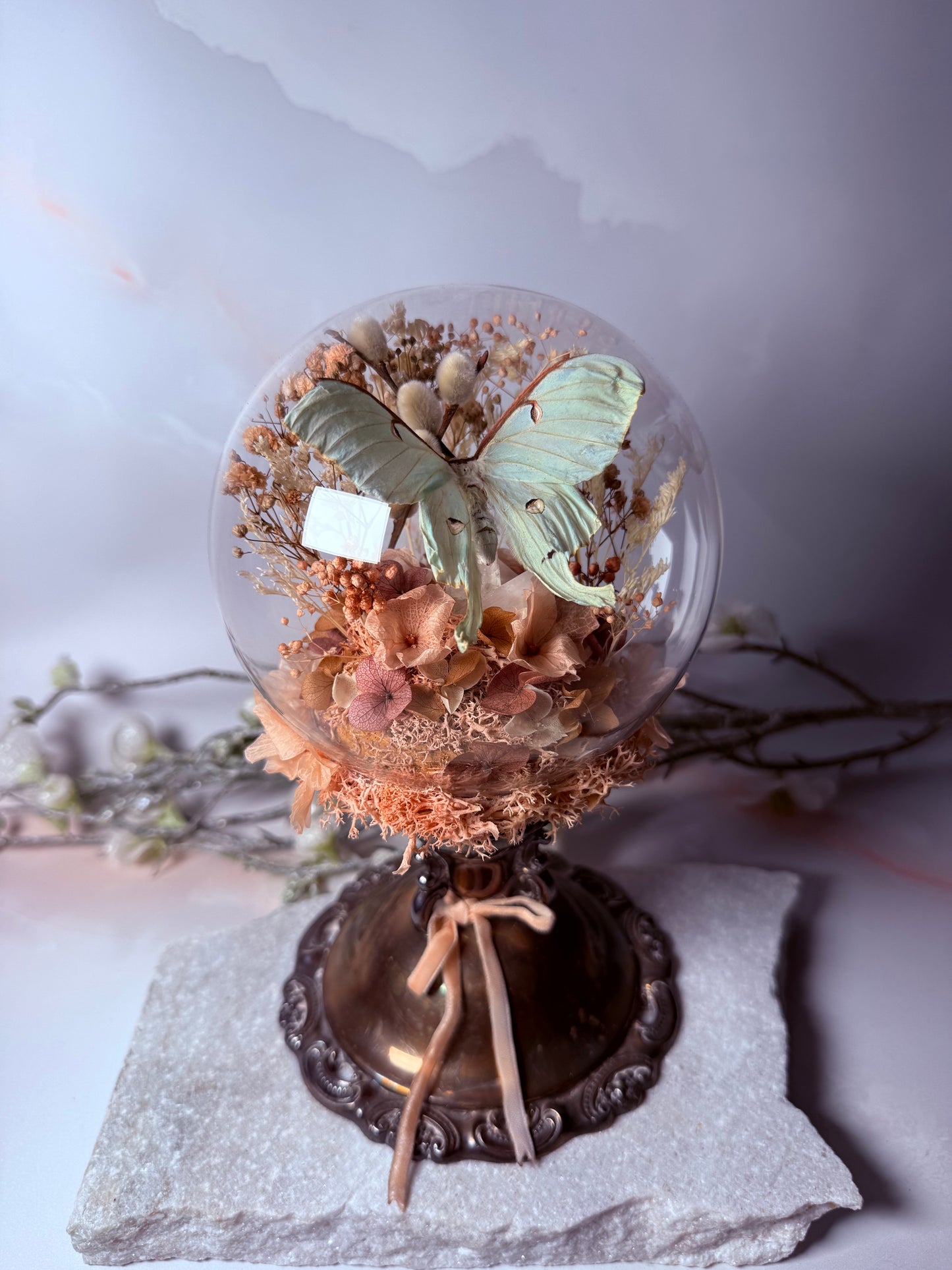 Actius Luna Antique Candleholder dome