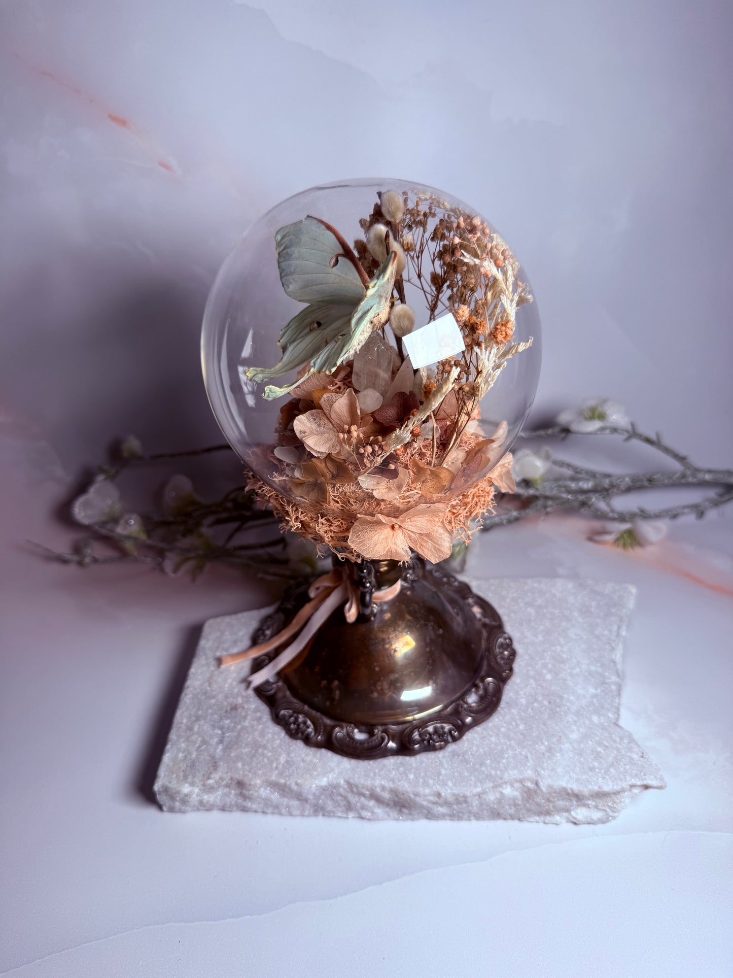 Actius Luna Antique Candleholder dome